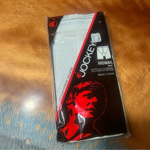 Vintage NWT Jockey White Midway Boxer Brief style 1101 Made in USA - Picture 1 of 6